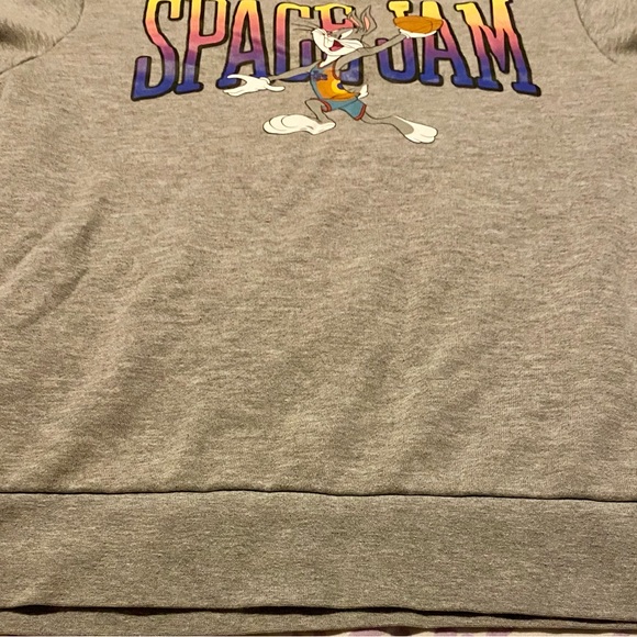 Space Jam: A New Legacy brand. Long Sleeve Gray Sweatshirt.  In great condition! - Picture 7 of 10